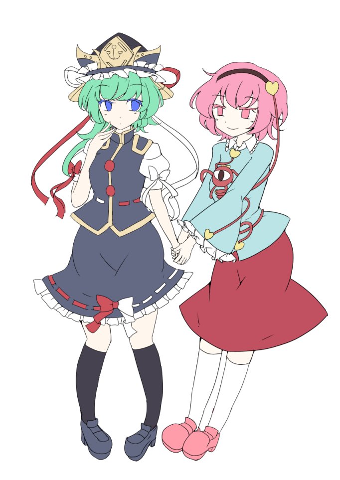 komeiji satori and shiki eiki (touhou) drawn by jyaoh0731
