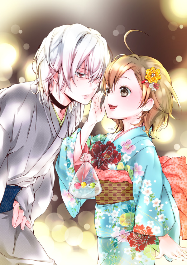 accelerator and last order (toaru majutsu no index and 1 more) drawn by kadaka_(9m)
