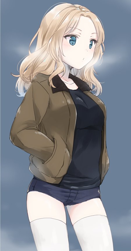 kay (girls und panzer) drawn by tam_a_mat