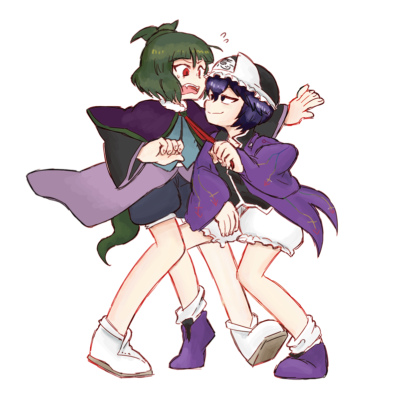 shitodo kuroji and adagumo no saragimaru (len'en) drawn by chikafumikou