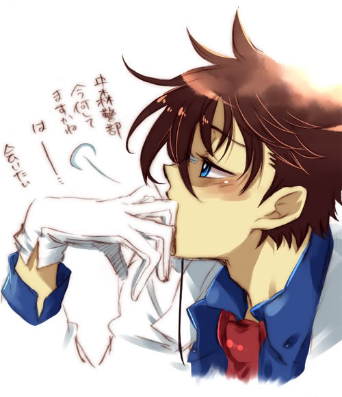 kaitou kid (meitantei conan and 1 more) drawn by toujou_sakana