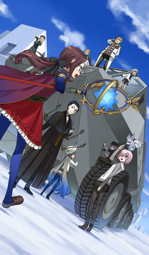 mash kyrielight, fou, nemo, captain nemo, sherlock holmes, and 6 more (fate and 1 more) drawn by hirai_yukio