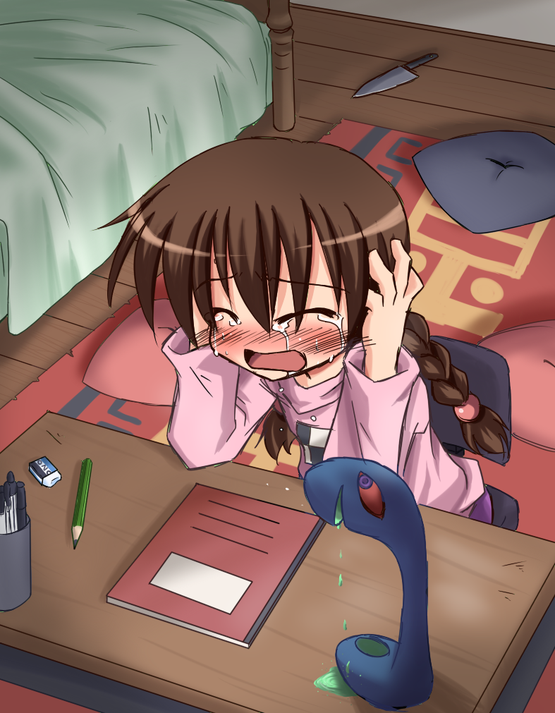 madotsuki and kasei-san (yume nikki) drawn by kokutou_nikke and seize