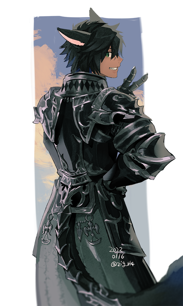 warrior of light (final fantasy and 1 more) drawn by mn_(zig_r14)