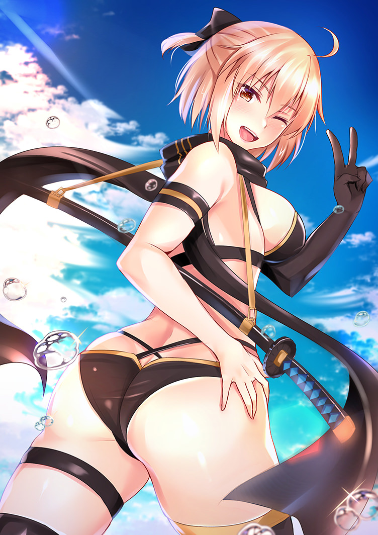 okita souji and okita j. souji (fate and 1 more) drawn by akazawa_kureha