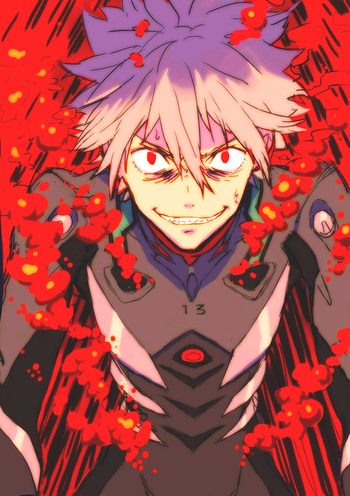 nagisa kaworu (neon genesis evangelion and 2 more)
