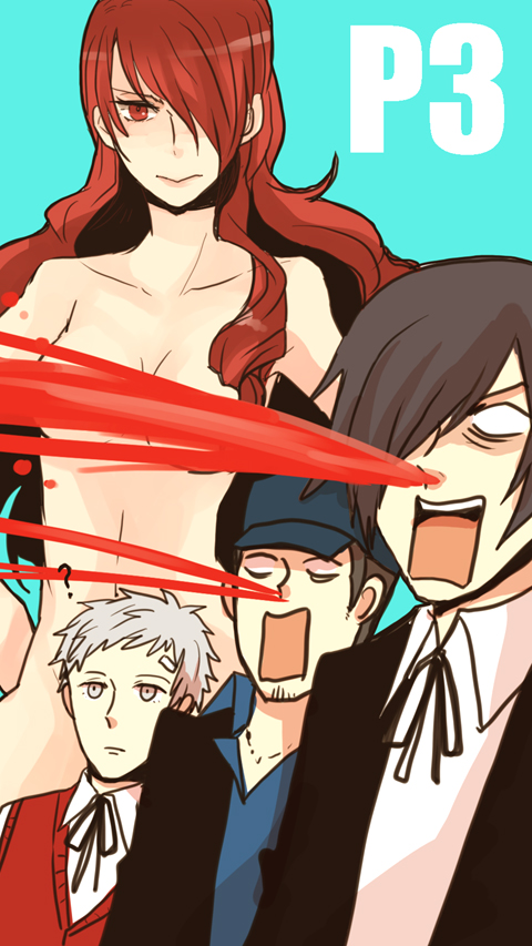 yuuki makoto, kirijou mitsuru, sanada akihiko, and iori junpei (persona and 1 more) drawn by sudachips