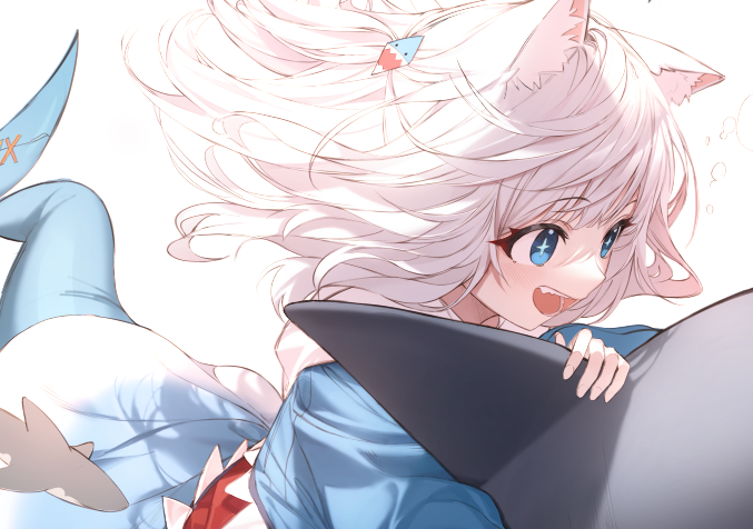 gawr gura (hololive and 1 more) drawn by lo-ta