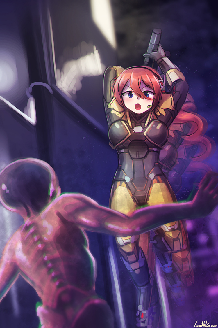 ranger and sectoid (azur lane and 3 more) drawn by lumineko
