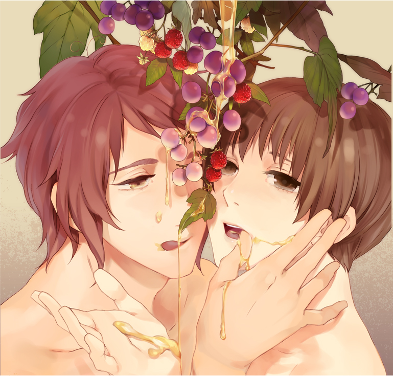 japan and greece (axis powers hetalia) drawn by georges_meunier