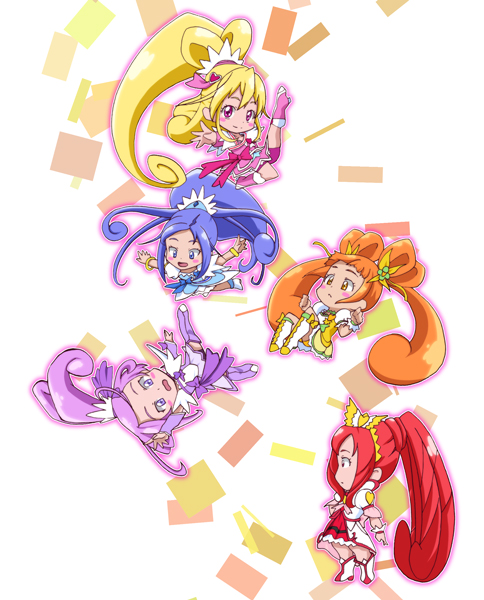 hishikawa rikka, aida mana, kenzaki makoto, yotsuba alice, cure heart, and 5 more (precure and 1 more) drawn by kurohime_kiryuu