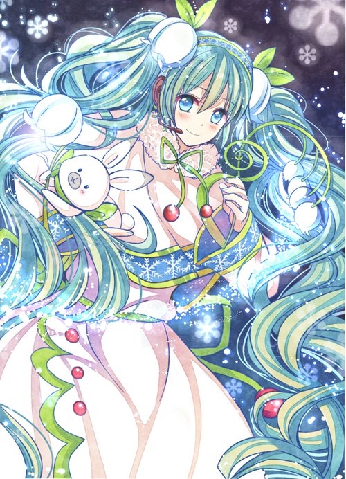 hatsune miku, yuki miku, and rabbit yukine (vocaloid) drawn by yong_heng_xiong
