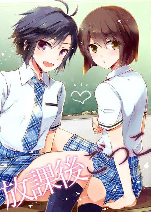 kikuchi makoto and hagiwara yukiho (idolmaster) drawn by rishi_(kurou)
