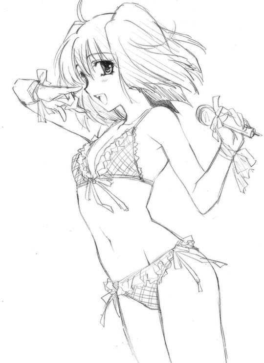 ranka lee (macross and 1 more) drawn by kuroda_akimi