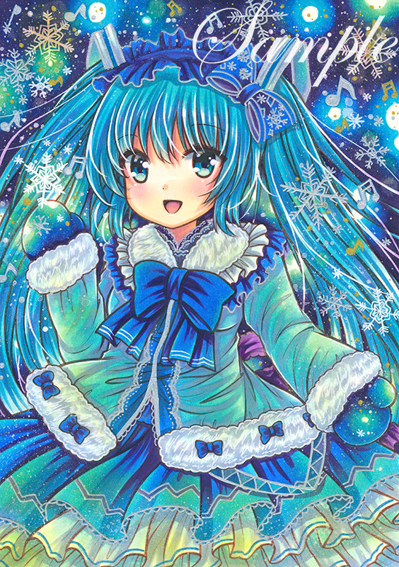 hatsune miku and yuki miku (vocaloid) drawn by rui_(sugar3)