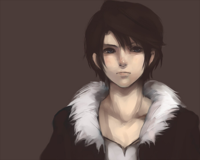 squall leonhart (final fantasy and 1 more) drawn by habbitrot