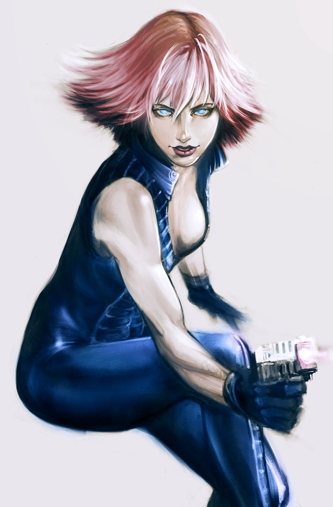 joanna dark (perfect dark and 1 more) drawn by ikeda_masateru
