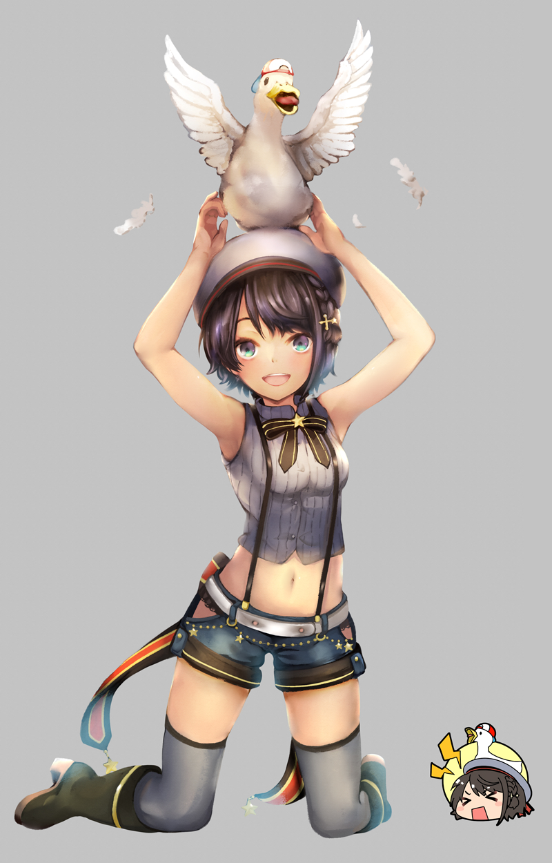 oozora subaru and subaru duck (hololive) drawn by tomoe_takenari