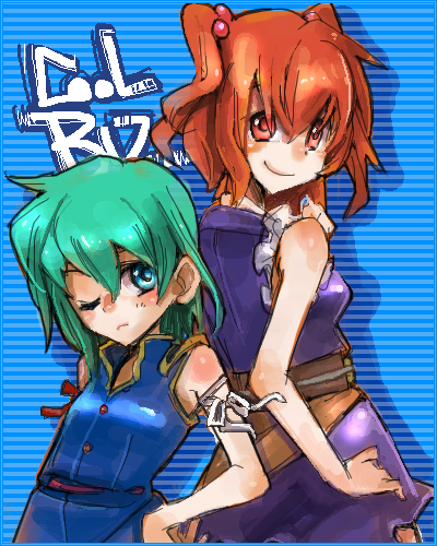 shiki eiki and onozuka komachi (touhou) drawn by inuinui