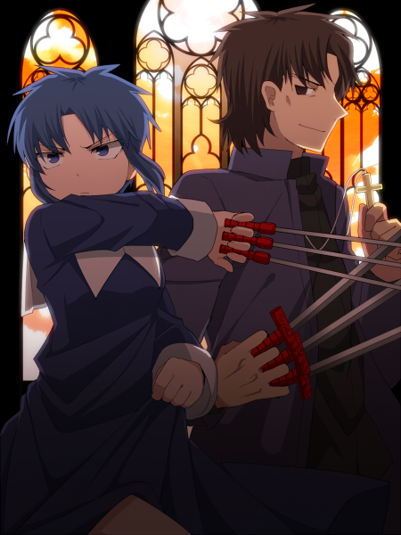 kotomine kirei and ciel (fate and 3 more) drawn by itou_(mogura)