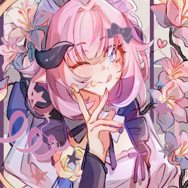 elysia (honkai and 1 more) drawn by newmanlincoln2