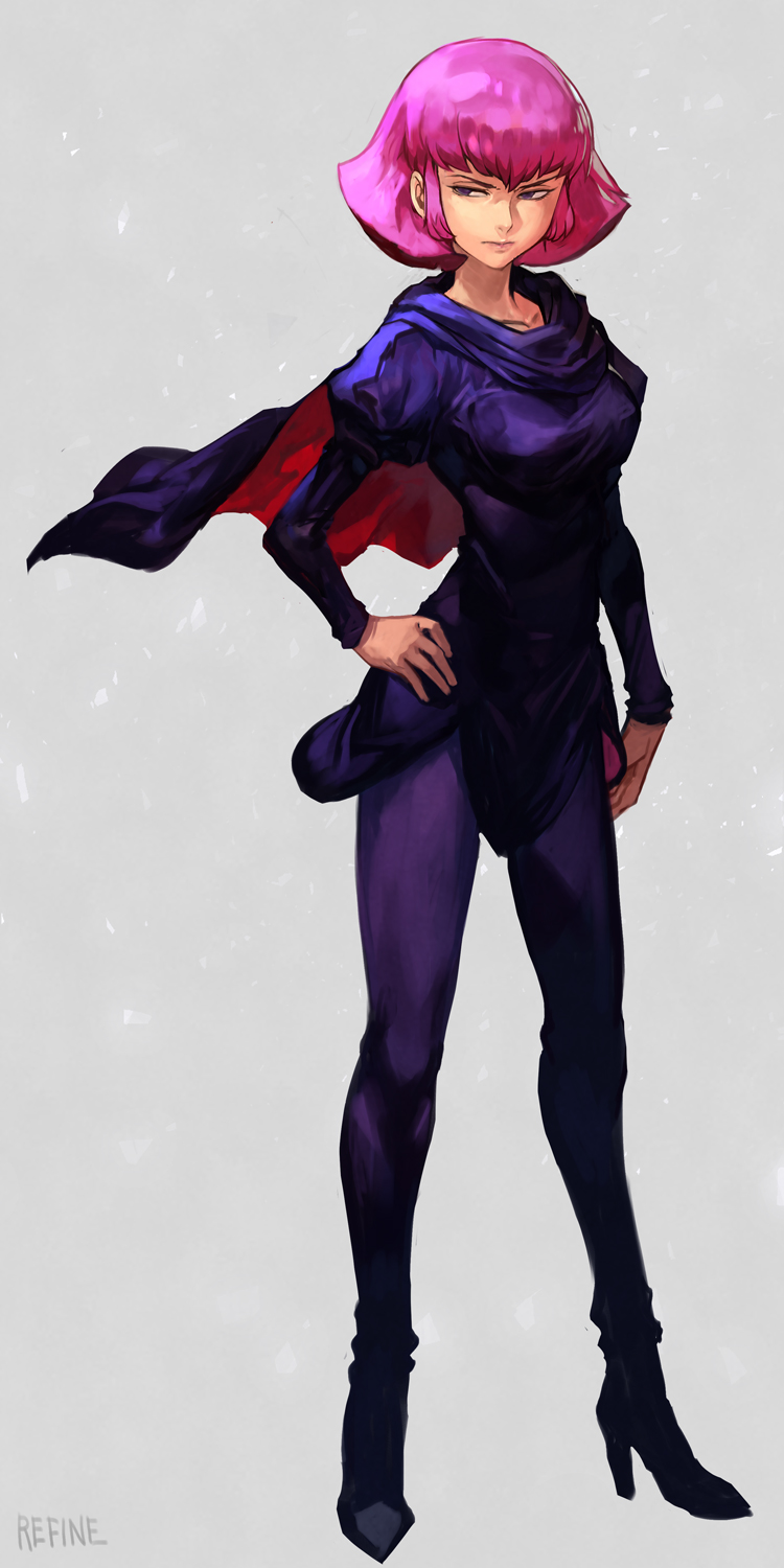 haman karn (gundam and 1 more) drawn by hungry_clicker