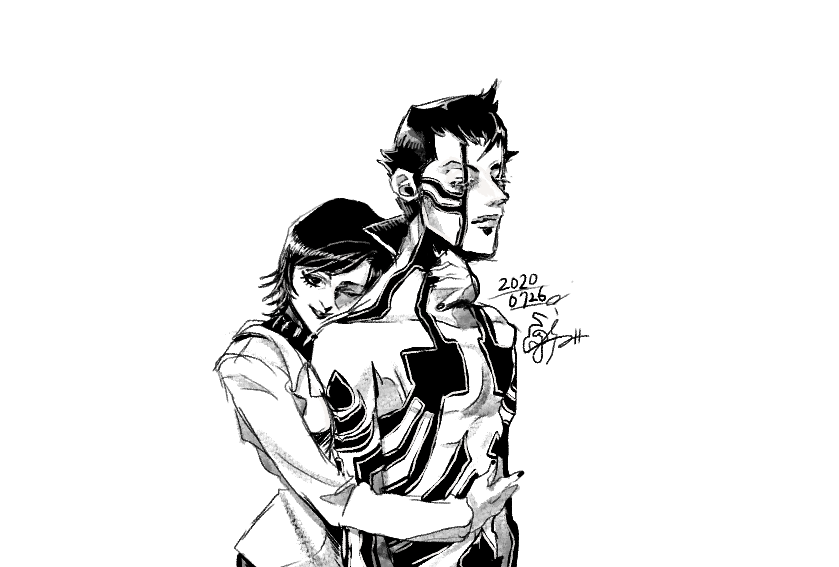 demi-fiend and takao yuko (shin megami tensei and 1 more) drawn by nejikoujyouo