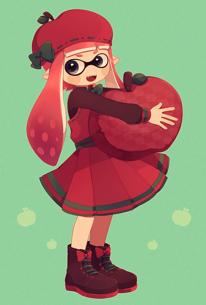 inkling player character and inkling girl (splatoon) drawn by ma-to
