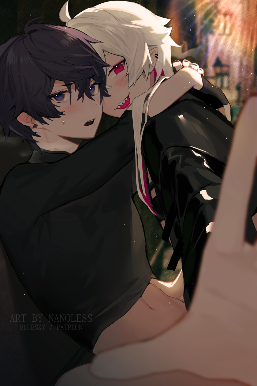 shoto and nano (indie virtual youtuber) drawn by nanoless