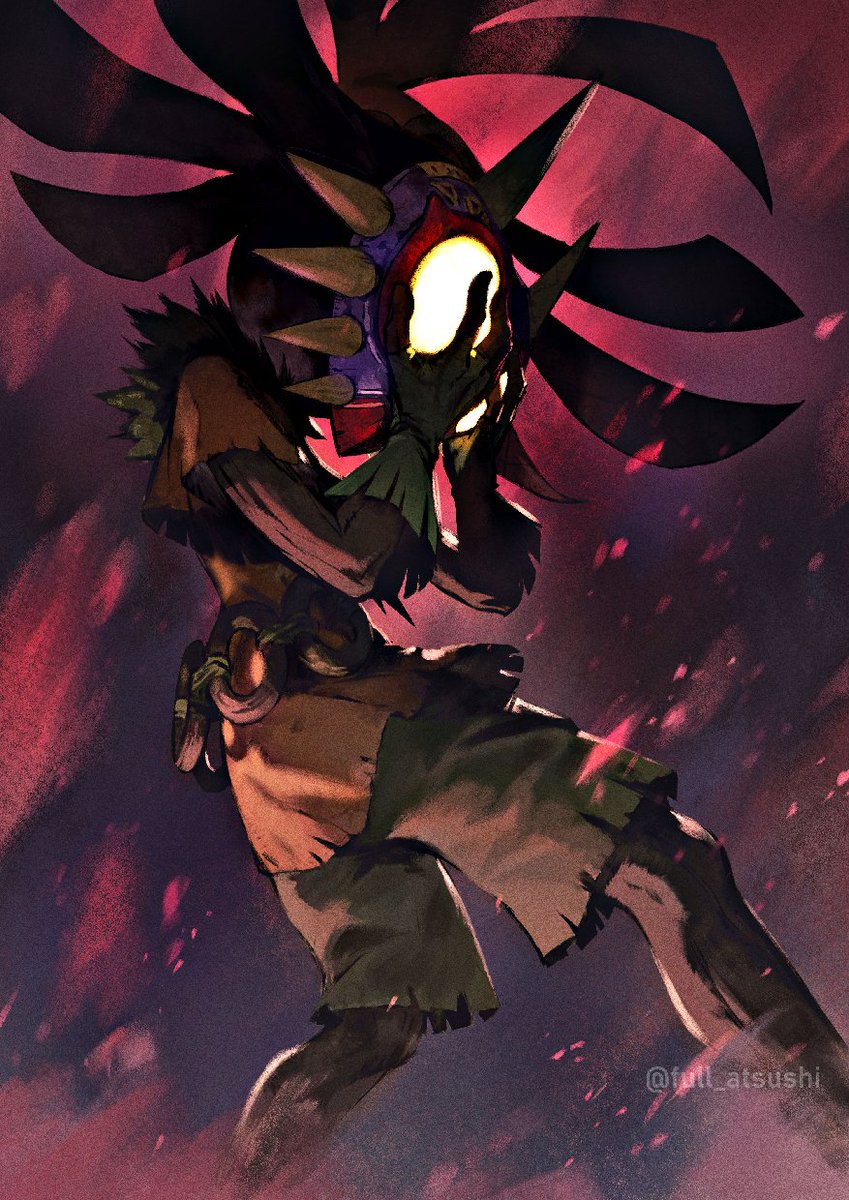 majora and skull kid (the legend of zelda and 1 more) drawn by blanco026
