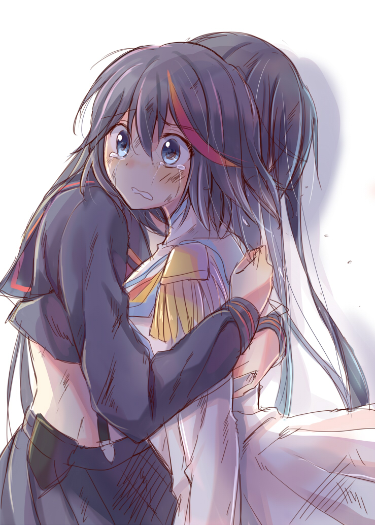 matoi ryuuko, senketsu, kiryuuin satsuki, and junketsu (kill la kill) drawn by kuguri_oimo
