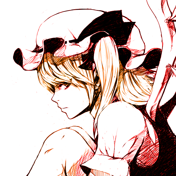 flandre scarlet (touhou) drawn by inugami_akito