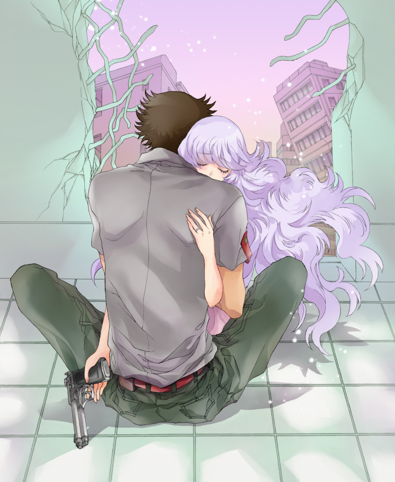 sannomiya shiho and sakaki shuuji (zettai karen children) drawn by tachibana_urara_(uraryo)