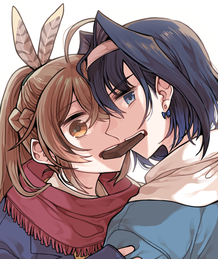 ouro kronii and nanashi mumei (hololive and 1 more) drawn by clipe