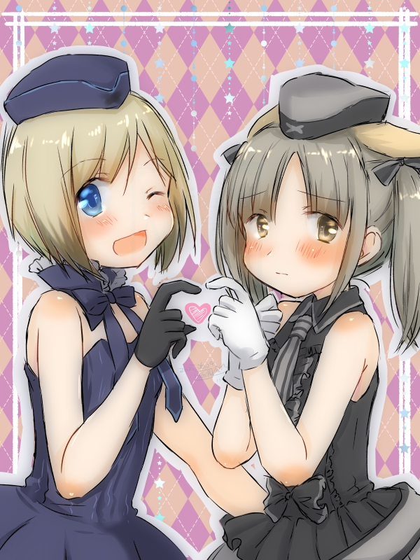 erica hartmann and edytha rossmann (world witches series and 2 more) drawn by loud_stereo