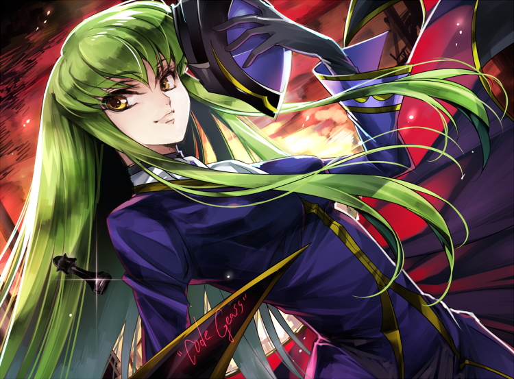 c.c. and zero (code geass) drawn by creayus