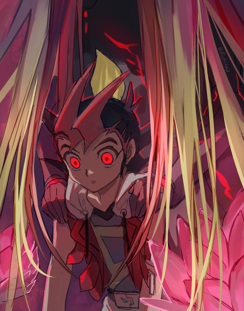 tsukumo yuma (yu-gi-oh! and 1 more) drawn by fushitasu