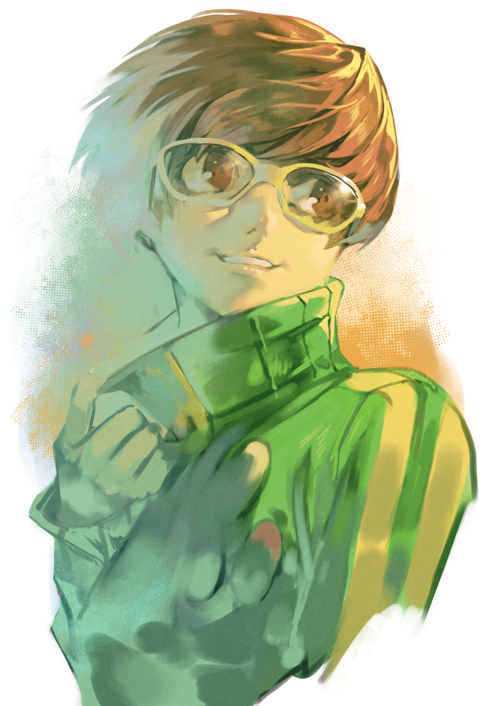 satonaka chie (persona and 1 more) drawn by hungry_clicker