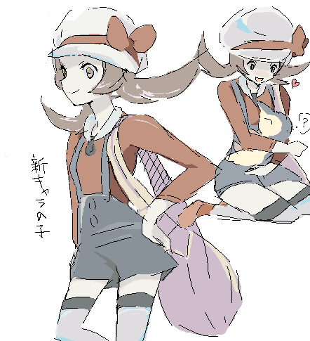lyra and cyndaquil (pokemon and 1 more) drawn by 15000gy
