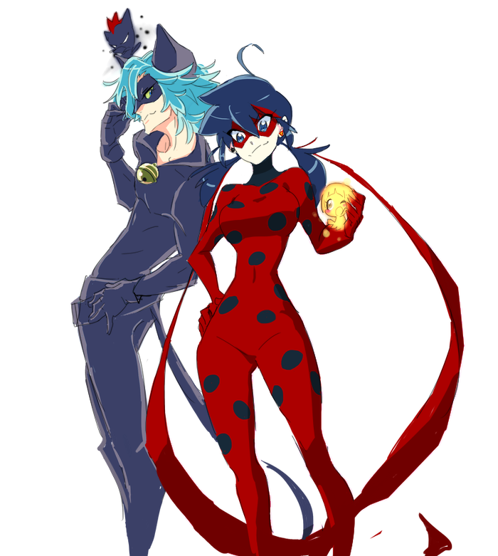 matoi ryuuko, mankanshoku mako, mikisugi aikurou, kinagase tsumugu, ladybug, and 1 more (kill la kill and 1 more) drawn by gyosone