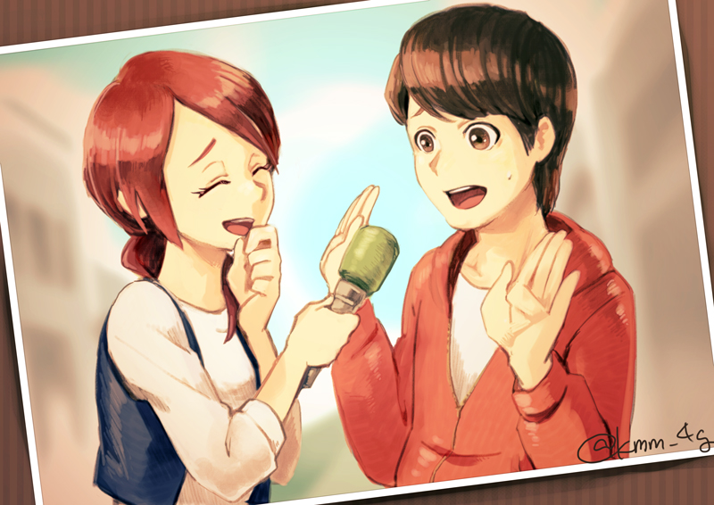 tim goodman and emilia christie (pokemon and 1 more) drawn by kimimi_(kmm)