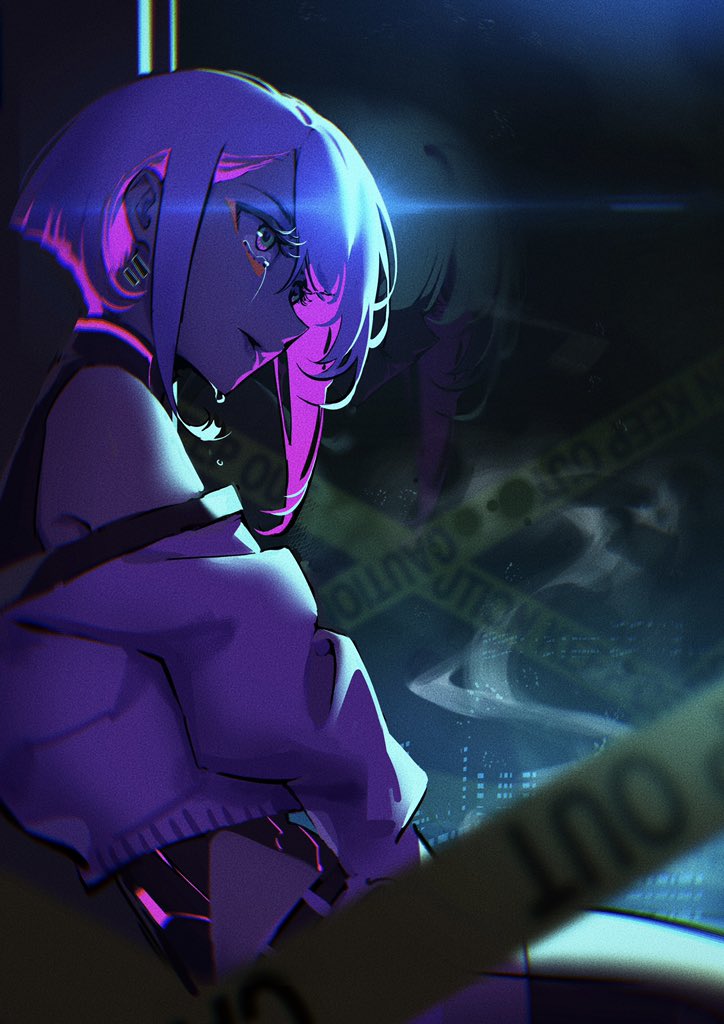 lucy (cyberpunk and 1 more) drawn by helleve