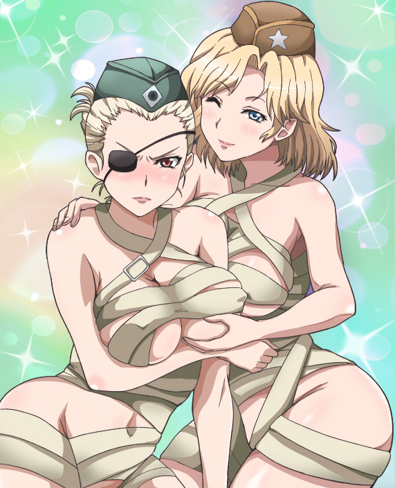 thompson and fg42 (upotte!!) drawn by banboro_(technobot)