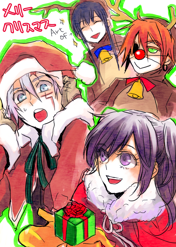 lenalee lee, allen walker, kanda yuu, and lavi (d.gray-man) drawn by n_ptm