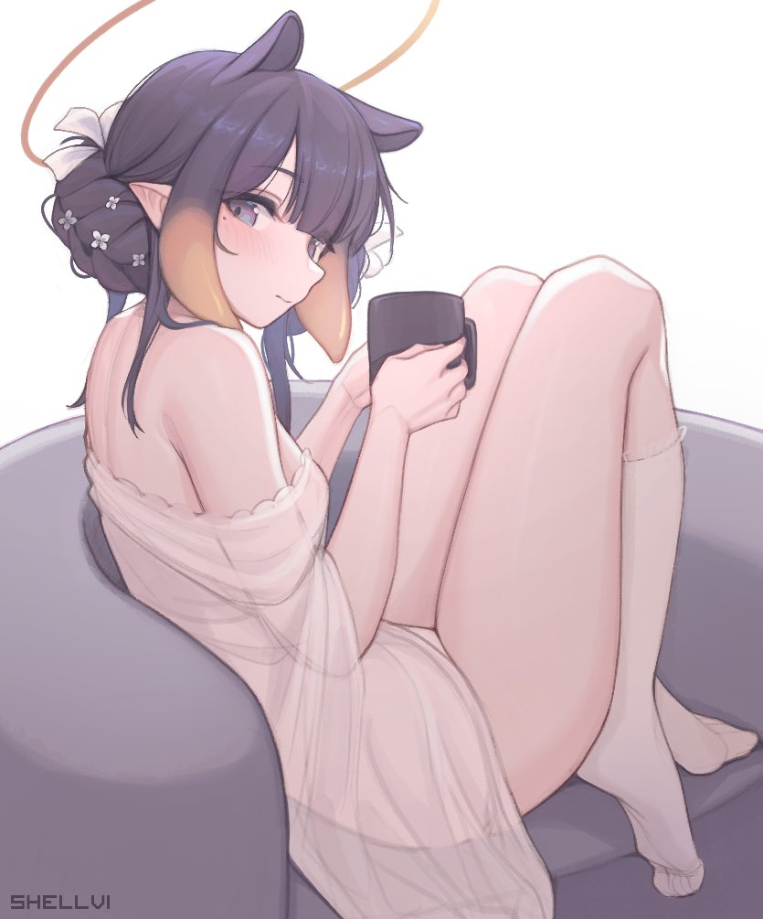 ninomae ina'nis (hololive and 1 more) drawn by shellvi