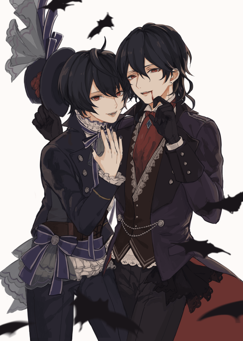 sakuma ritsu and sakuma rei (ensemble stars!) drawn by ecrumist