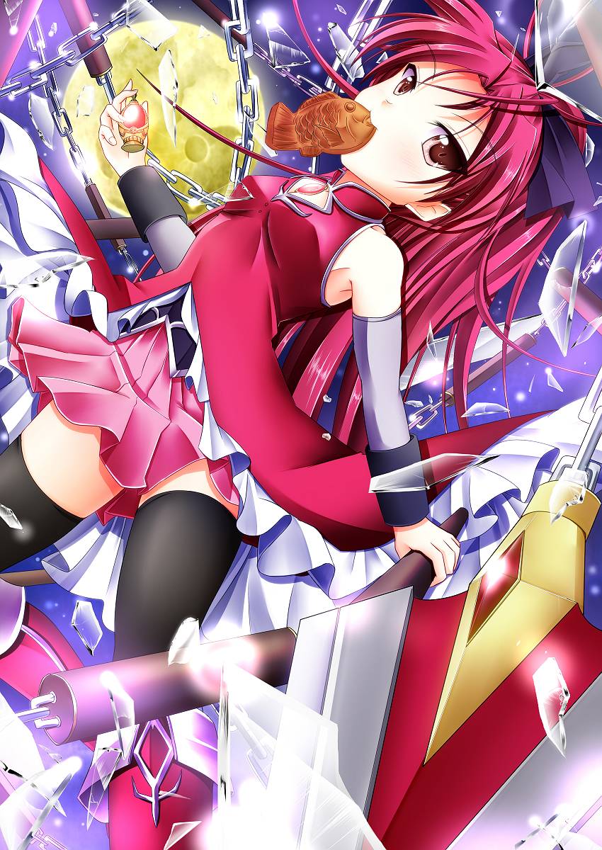 sakura kyoko (mahou shoujo madoka magica) drawn by campbell_gichou