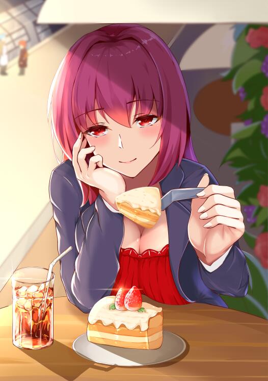 scathach (fate and 1 more) drawn by san_zhi_chun