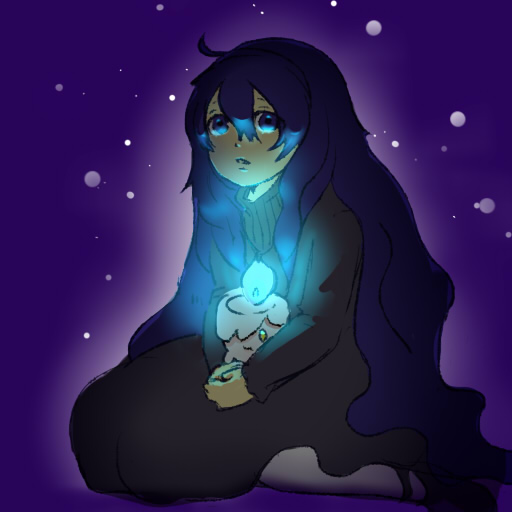 hex maniac and litwick (pokemon and 1 more) drawn by yuutaka_(gaburingo)