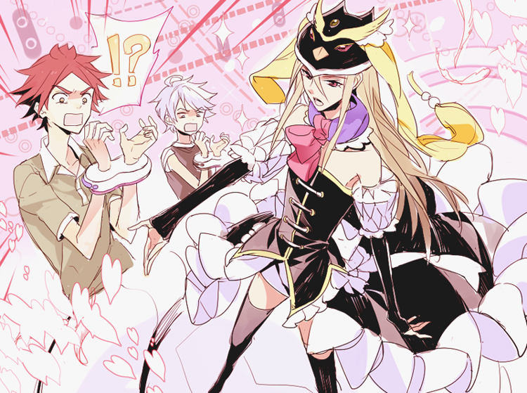 afuro terumi, princess of the crystal, nagumo haruya, and suzuno fuusuke (inazuma eleven and 1 more) drawn by izumi_(nagashi)